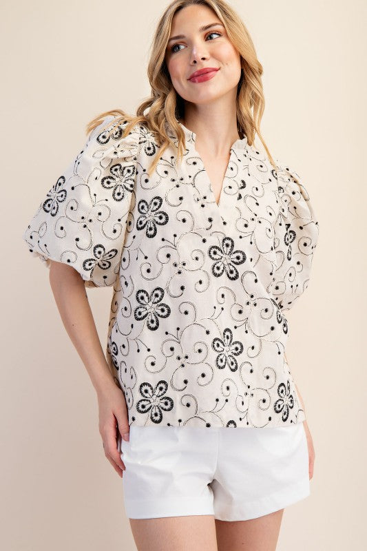 Veya Embroidered Top image 3