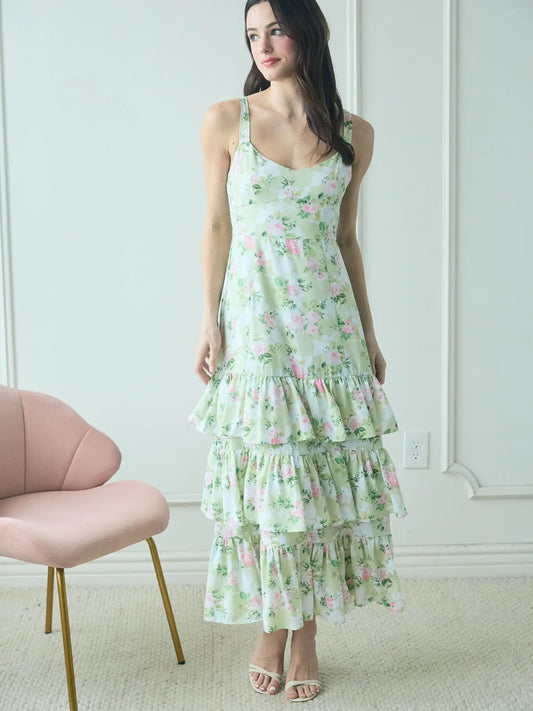  Greenbell Bliss Maxi Ruffle Dress  image 0