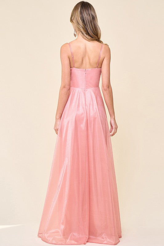 Pink City Lights Formal Dress