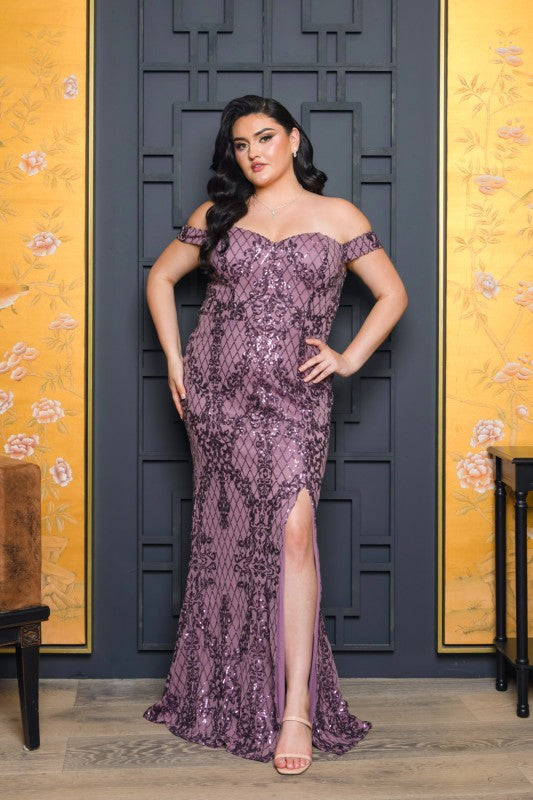 Violet Aura Plus Size Formal Dress