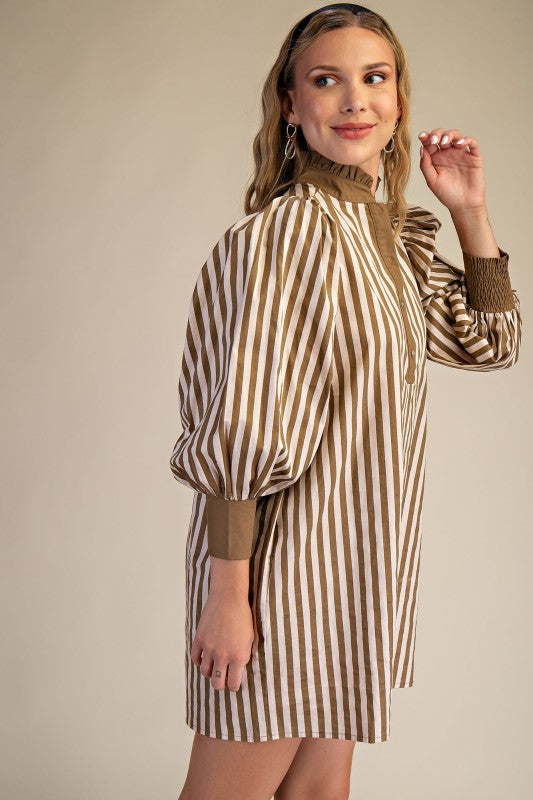 Cocoa Striped Dress