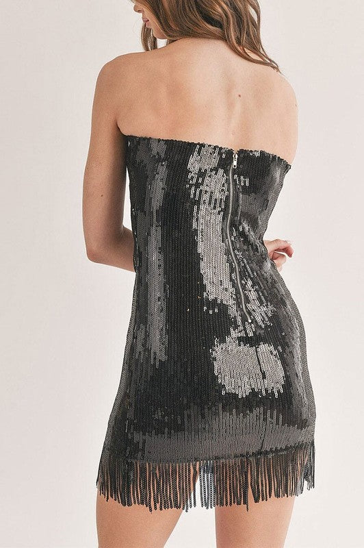 Western Beaut Strapless Dress