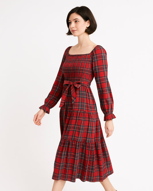 Christmas Plaid Dress