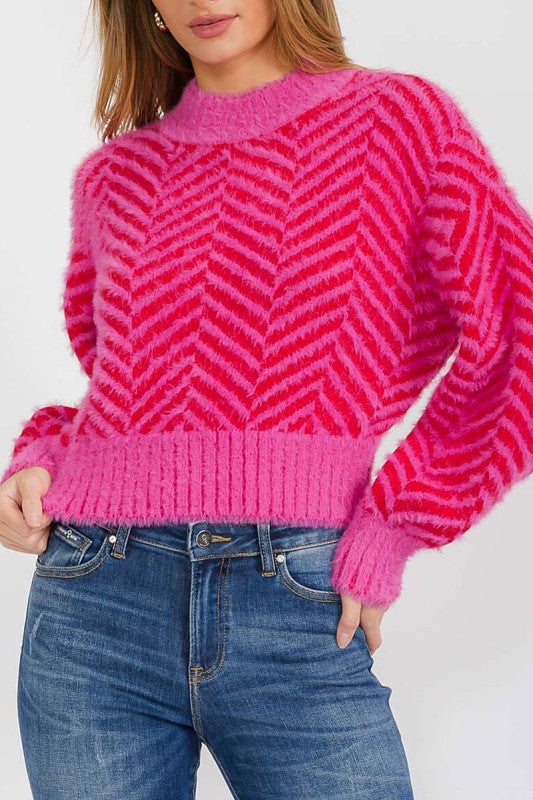 Pinkity Time Sweater