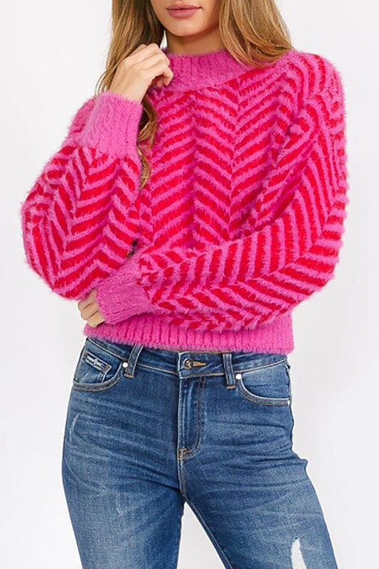 Pinkity Time Sweater