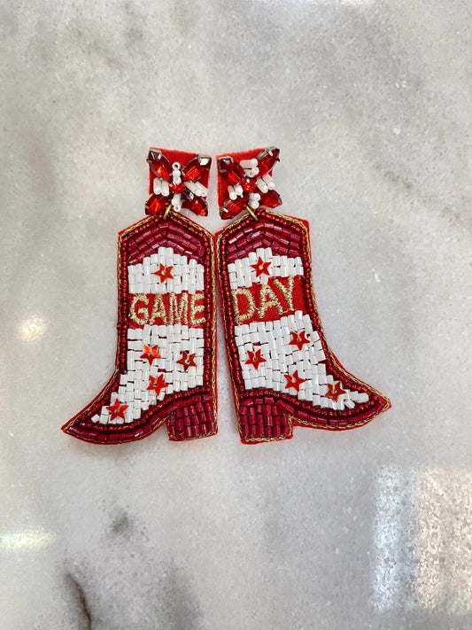 It’s Gameday Y’all Beaded Earrings  image 1