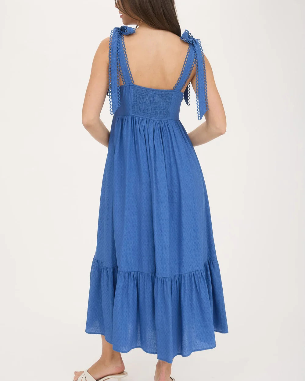 Effie Scalloped Eyelet Midi Dress image 2