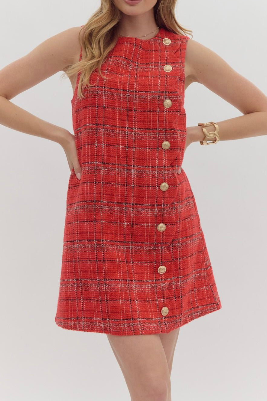 Classy Crimson Dress image 3