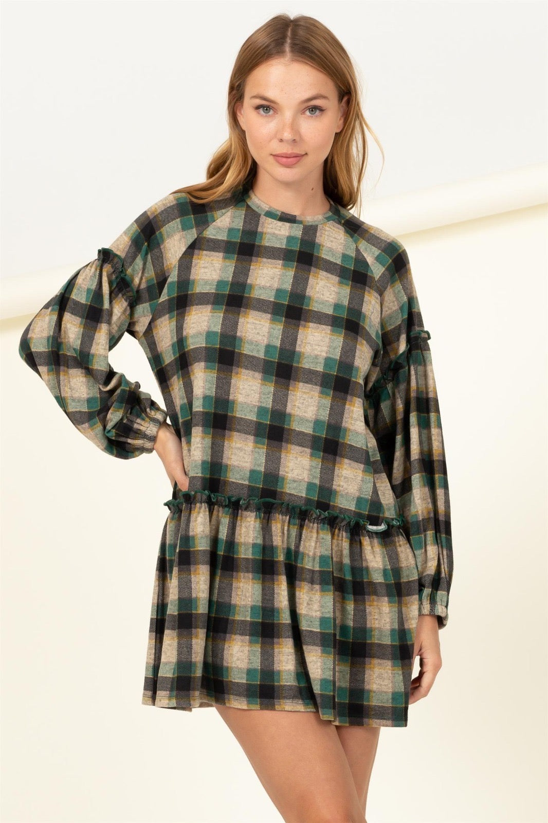 Flirty Flannel Dress image 5