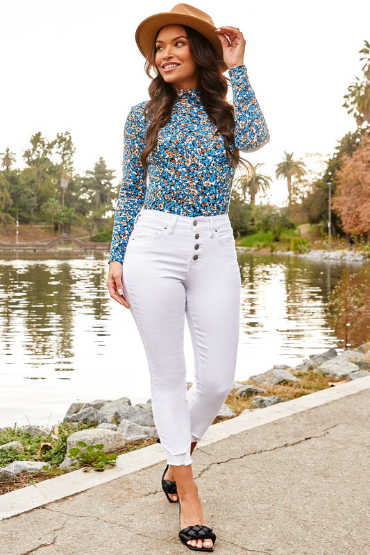 Summer Girl White Skinny Petite Jeans  image 0