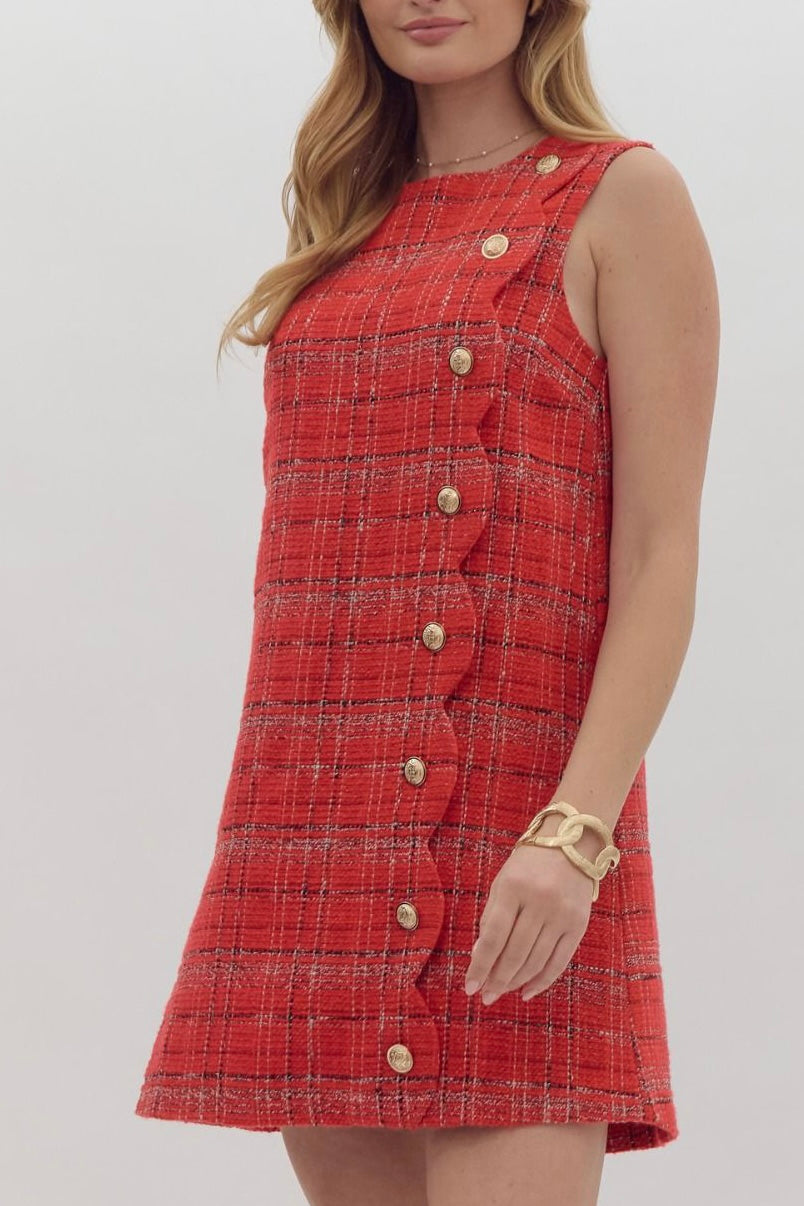 Classy Crimson Dress image 4