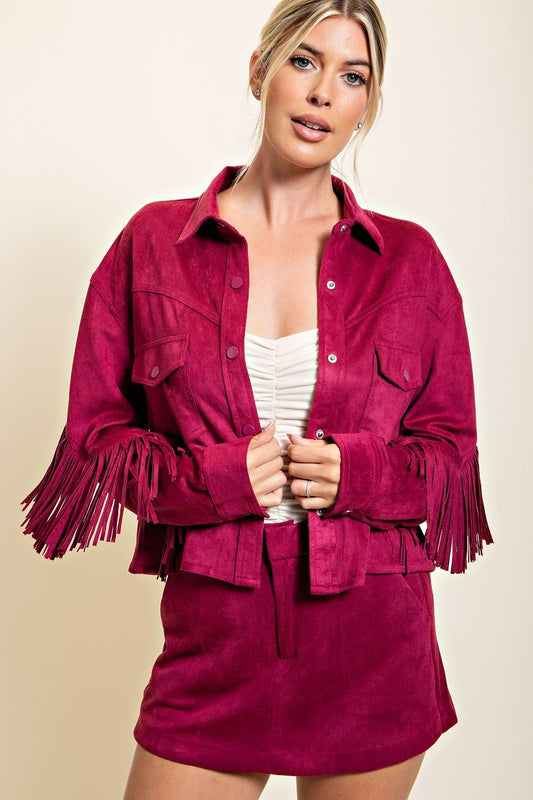 This Ain’t My First Rodeo Fringe Jacket image 0