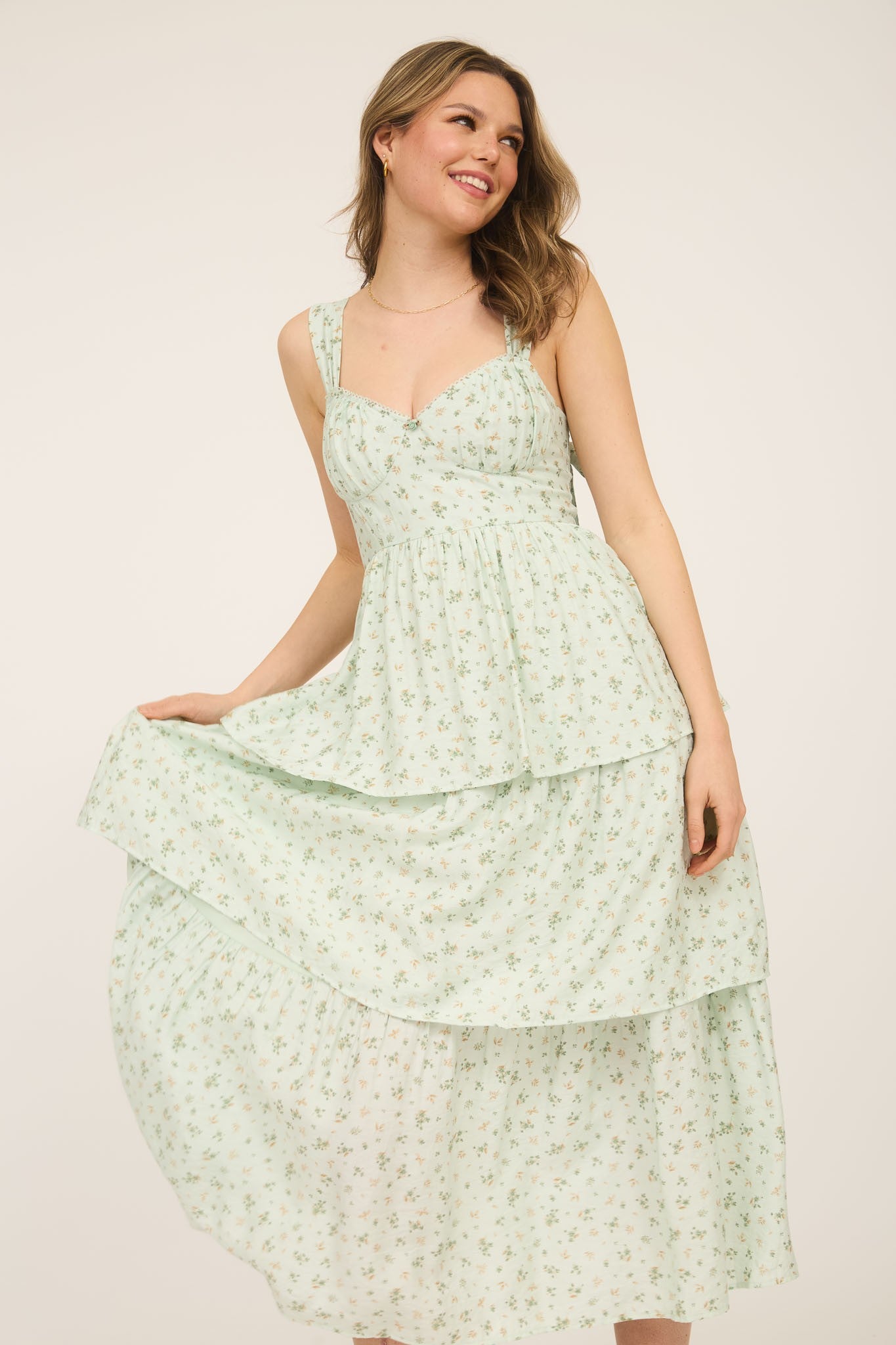 Green Dream Bliss Midi Dress image 3