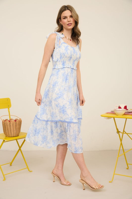 Floral Bo Peep Midi Dress image 0