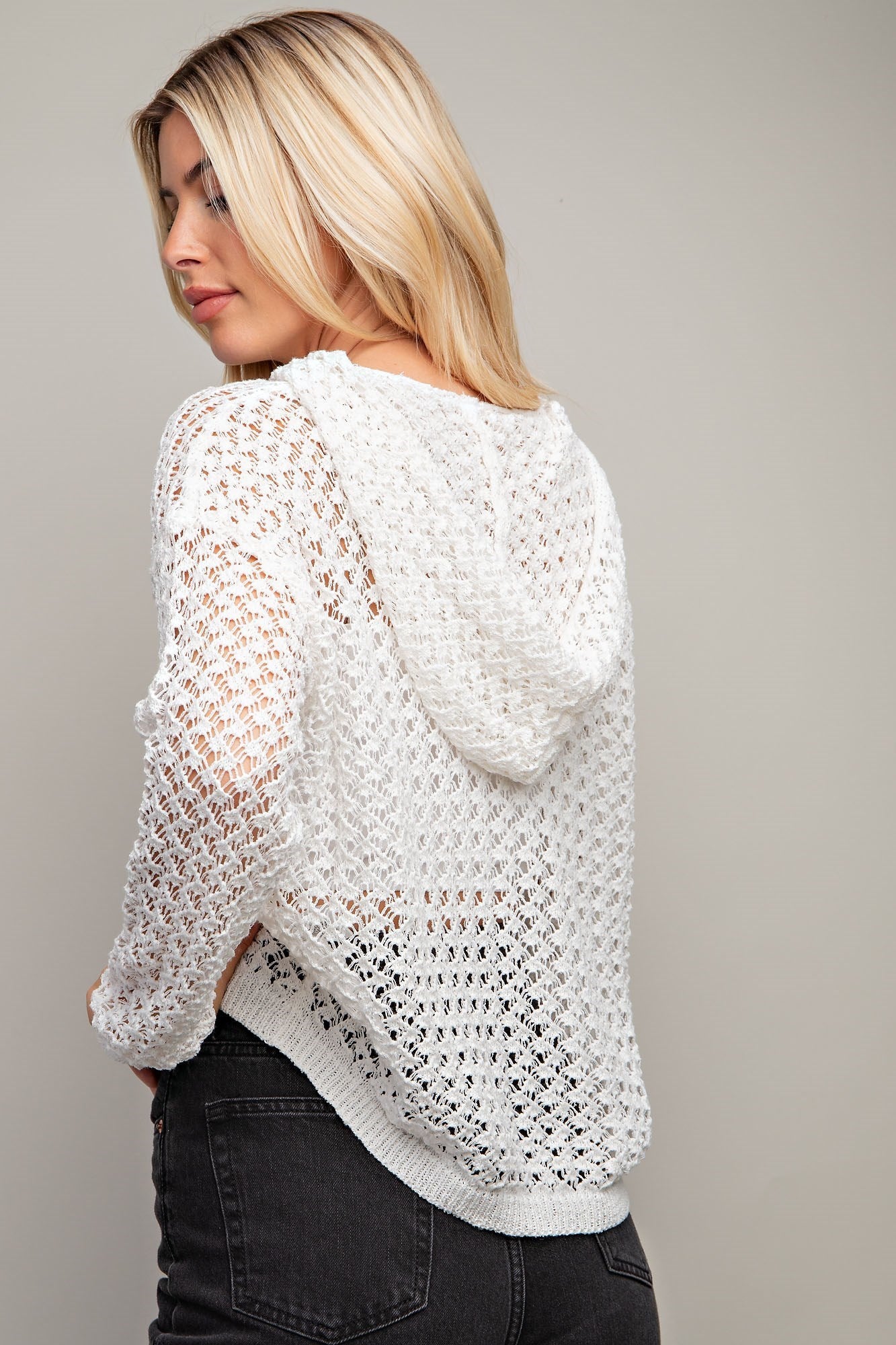 Need A Breathe Knit Hooded Sweater image 2