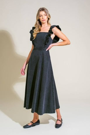 Back In Black Midi Dress image 0