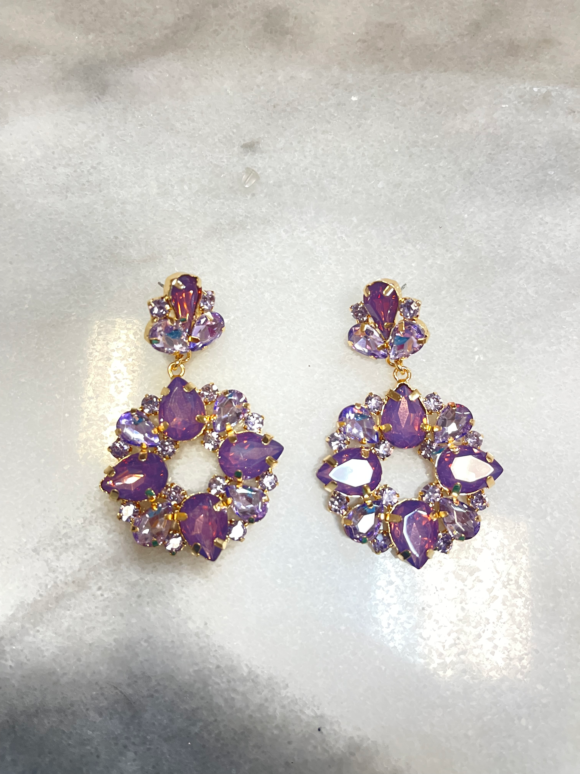 Dangle Rhinestone Earrings image 3