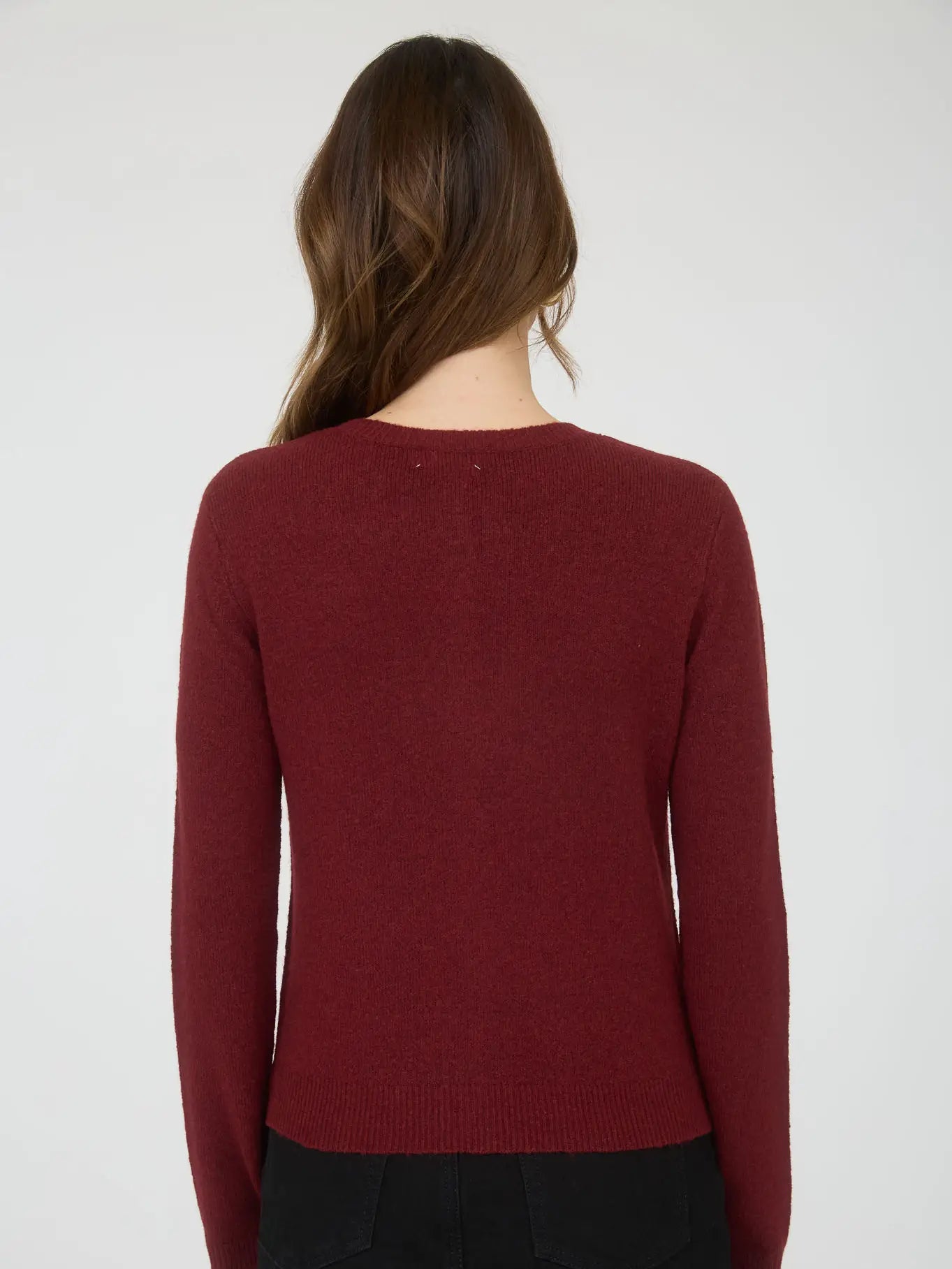Burgundy Darling Button-Up Sweater Cardigan