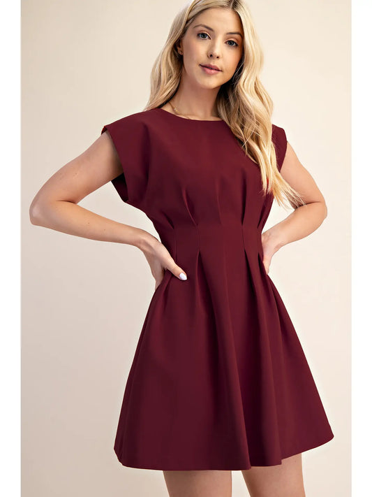 All In Waist Pleated Dress image 1