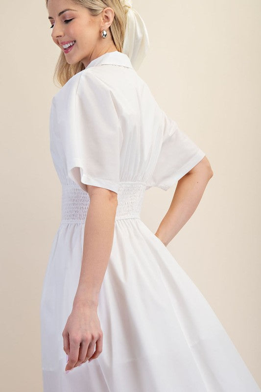 Sienna Poplin Midi Dress image 1