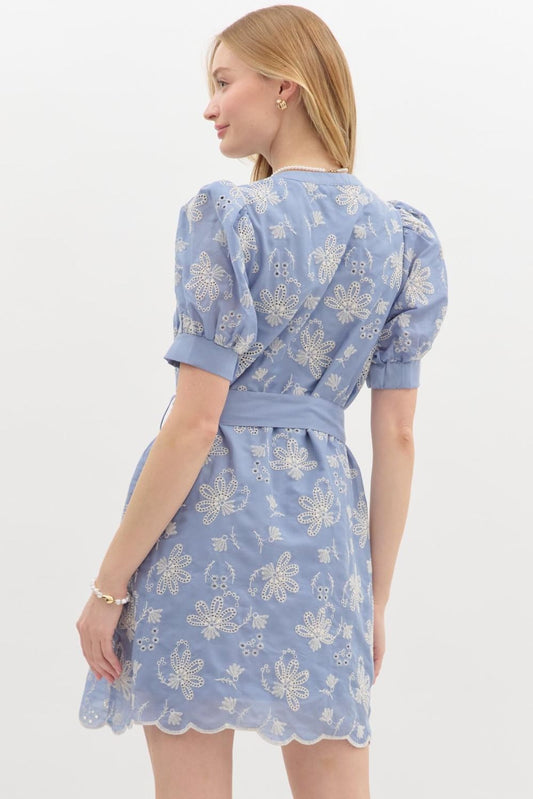 Soda Shop Sweetheart Blue Mini Dress image 1