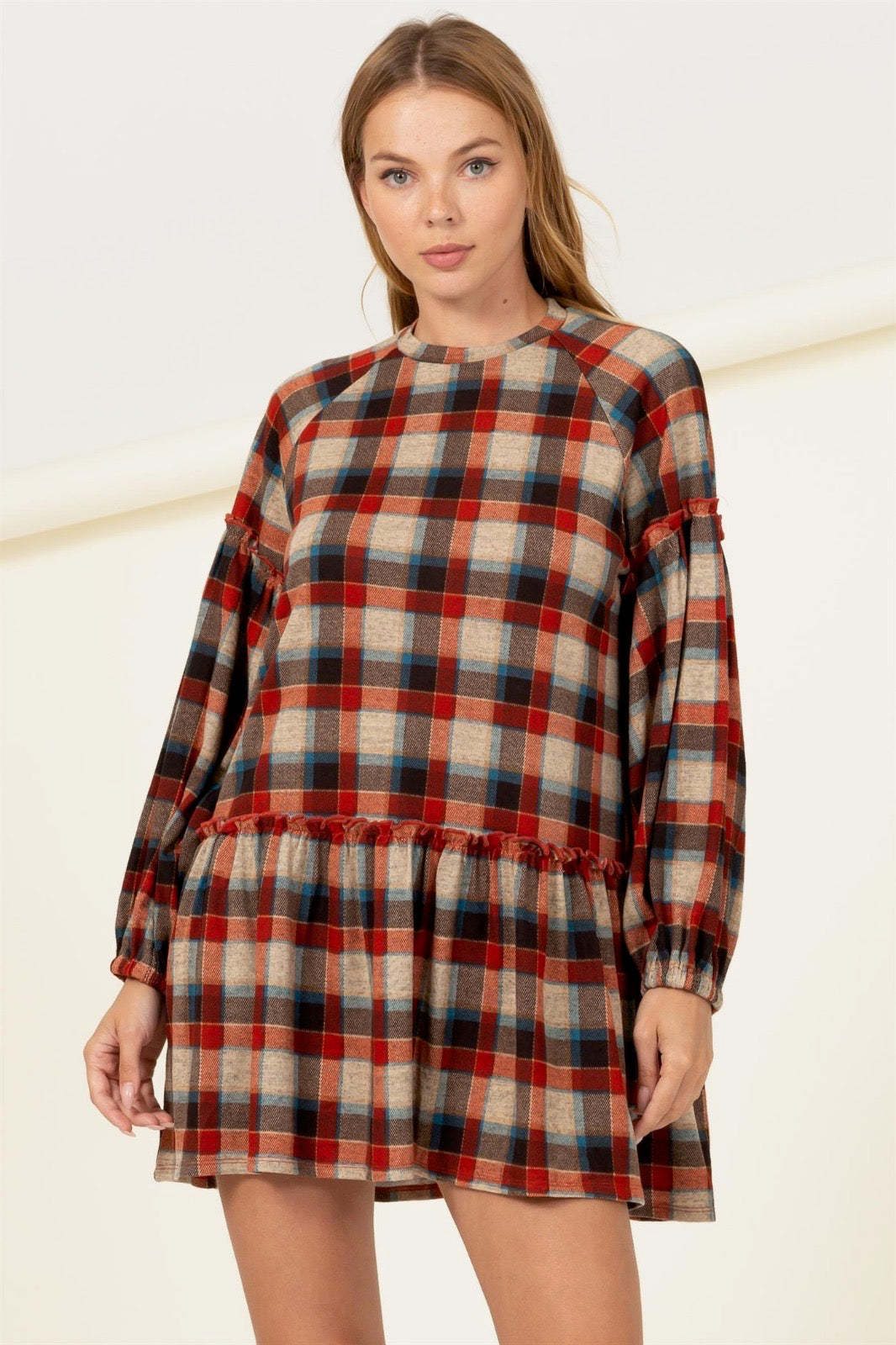 Flirty Flannel Dress image 6