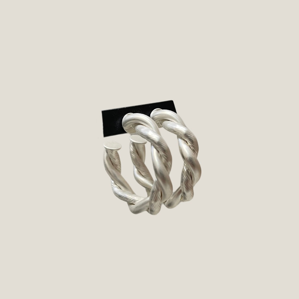 Braid To Be Hoop Earring image 0