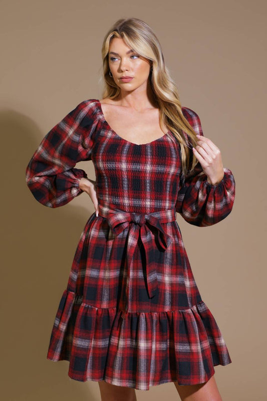 Cozy Cabin Flannel Dress image 0