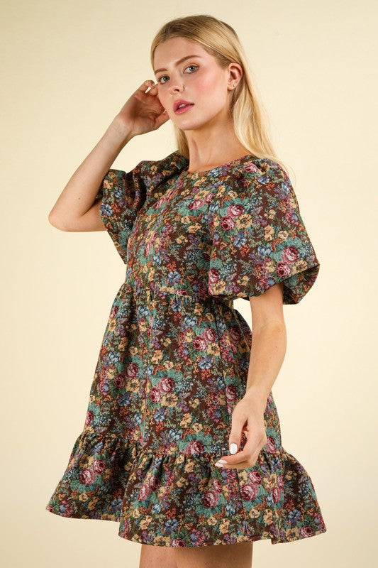 Countryside Floral Mini Dress image 0