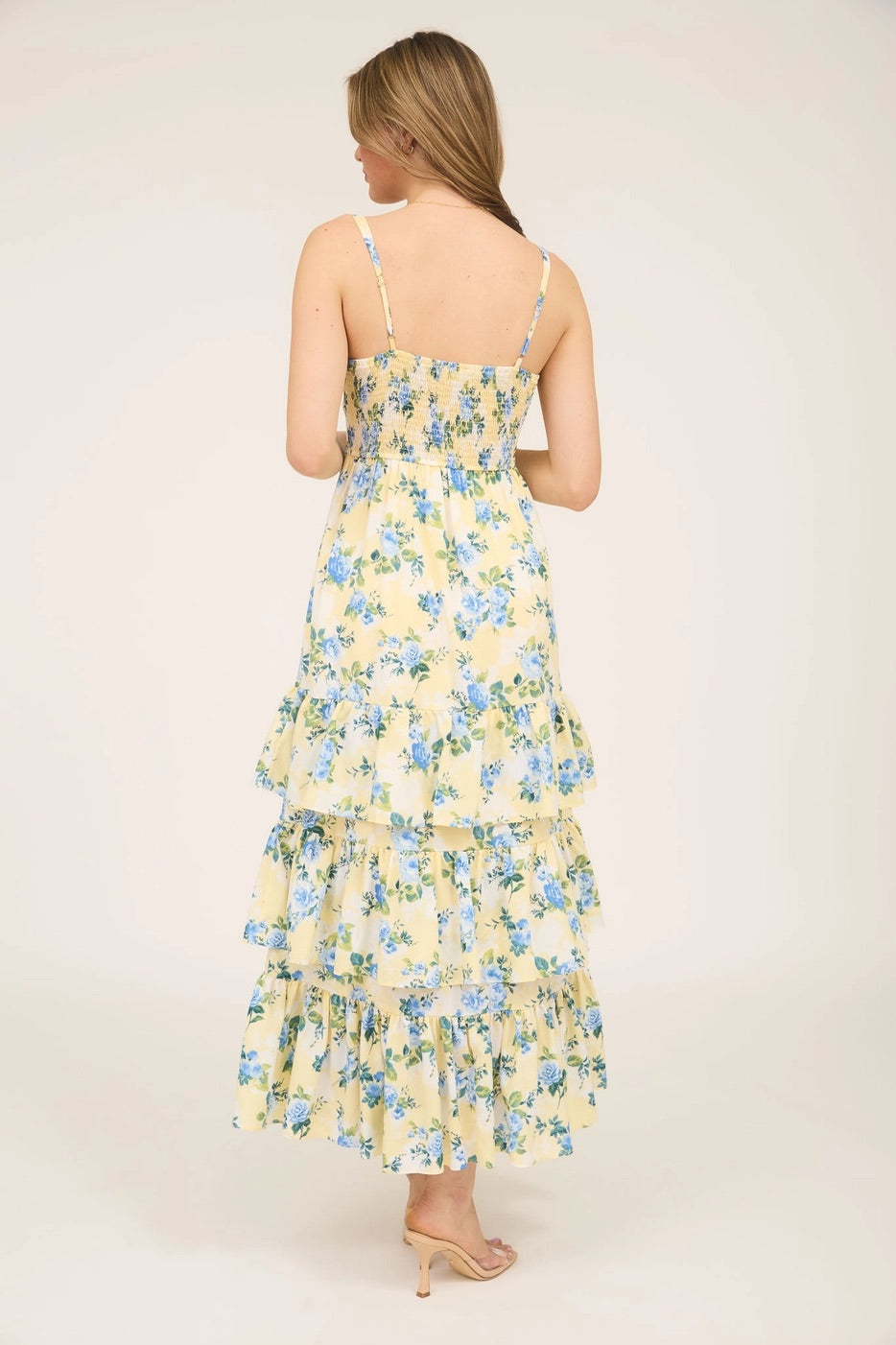  Yellow Bell Bliss Maxi Ruffle Dress image 3