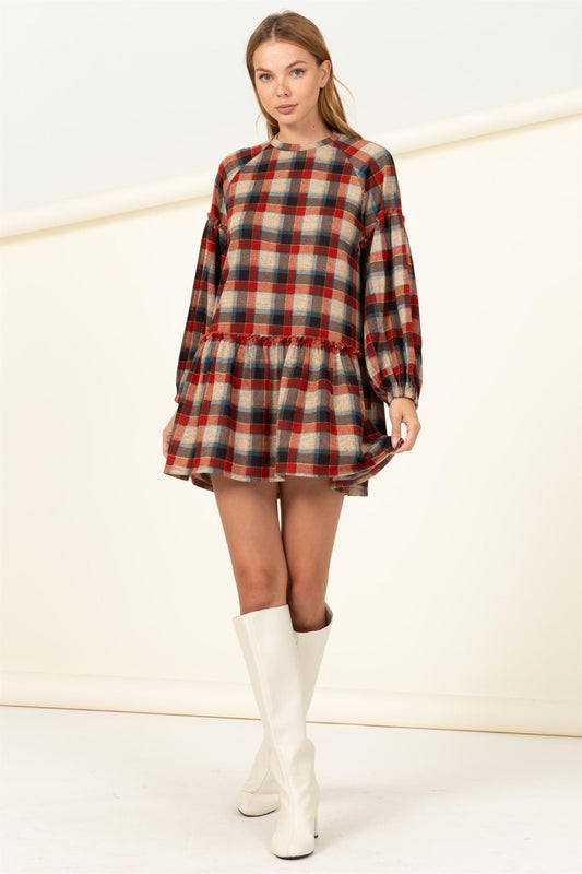 Flirty Flannel Dress image 0