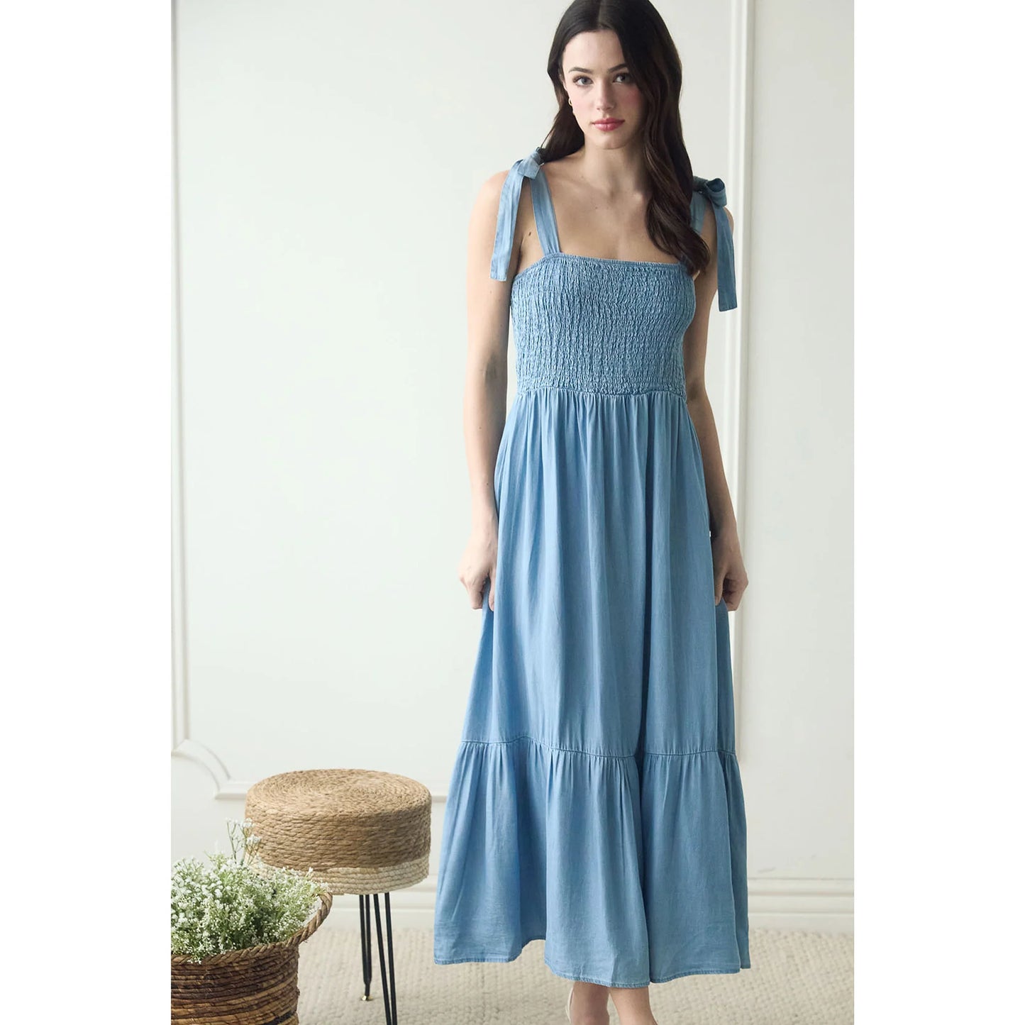 Simple Denim Living Midi Dress image 2